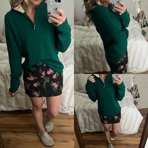 Brooks Brothers 100% Merino Wool Green Sweater